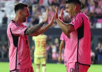 Hat-trick hero Suarez reacts after Messi claims record five assists and a goal as Inter Miami hit six