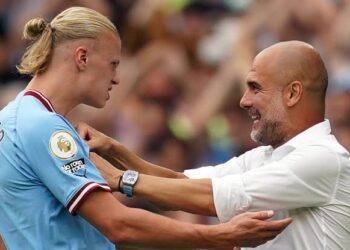 Man City boss Guardiola points out what thrills him about ‘animal’ Haaland after Ipswich Town hat-trick