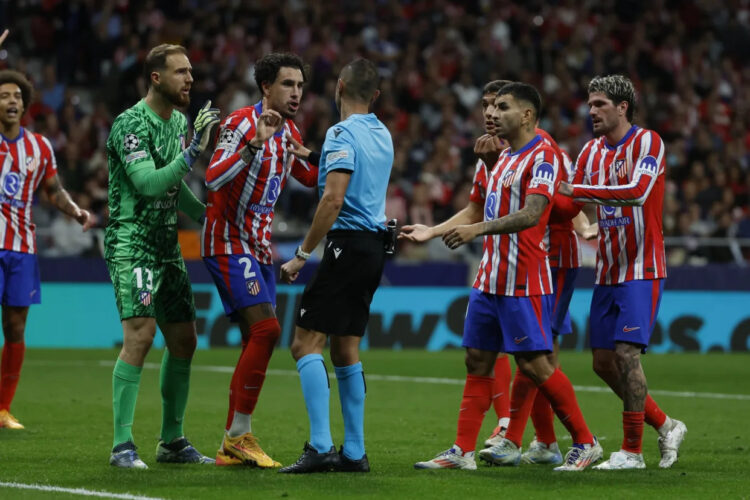 Atlético Madrid lodge UEFA complaint over controversial penalty decision in Lille defeat