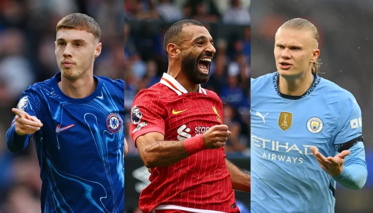 Salah, Palmer and the top 10 performing stars of the 2024/2025 Premier League season so far