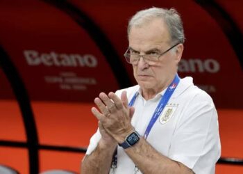 Bielsa hails Uruguay’s ‘evident determination’ to win after Manuel Ugarte’s late winner against Columbia