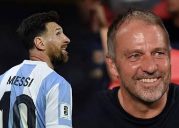 “It’s an honour” – Hansi Flick thrilled by Lionel Messi’s comments about current Barcelona