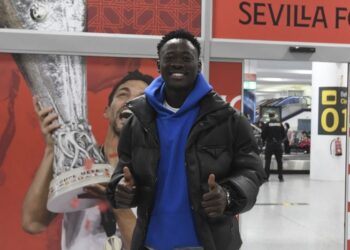 Akor Adams: Nigeria and Montpellier forward touches down in Spain ahead of Sevilla move