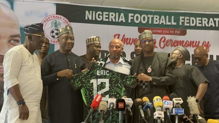 WATCH: Eric Chelle officially unveiled as Super Eagles head coach