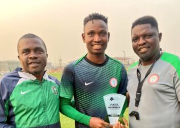 WATCH: Nigeria golden boot winner Emma Ogbole nets screamer on full debut to seal win in Libya