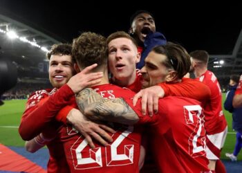 Aina injured, Awoniyi draws blank as Nottingham Forest triumph over Man United
