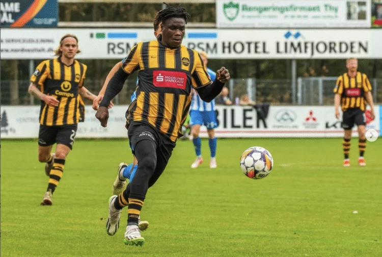 Segun Olalere celebrates promotion with Danish club Aarhus Fremad: “One of my greatest achievements”