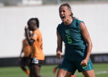 Ashleigh Plumptre reacts to Super Falcons’ five-star WAFCON performance against Zambia