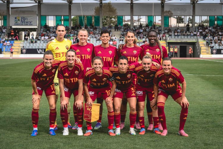 Babajide and Oladipo celebrate as Roma clinch Champions League qualification in Lisbon