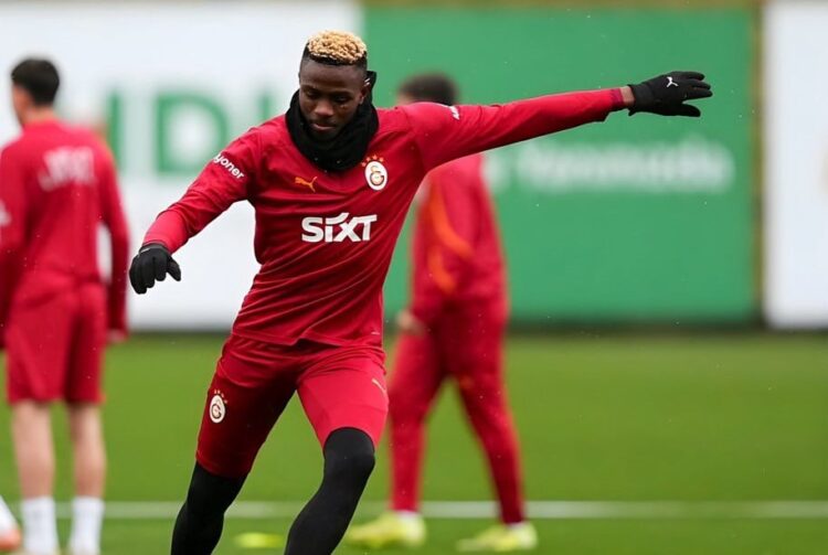 Galatasaray handed huge boost as Super Eagles striker Victor Osimhen returns to training after injury layoff