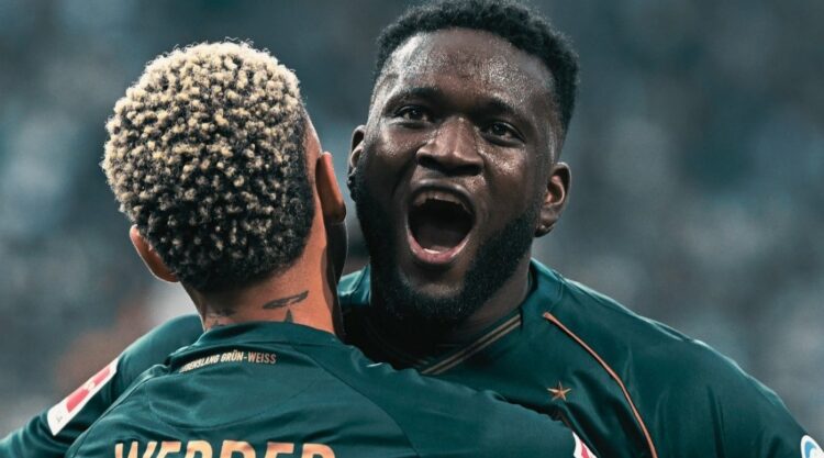 Super Eagles’ Boniface silences doubters with sharp 15-minute cameo and assist on Bremen debut