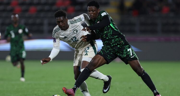 “Totally poor” – Fan questions Flying Eagles’ performance as CAF praise Nigeria’s win over Saudi Arabia