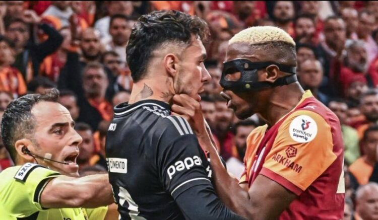 This is why top clubs avoid him – Fan reacts to Osimhen’s outburst in Istanbul derby against Beşiktaş