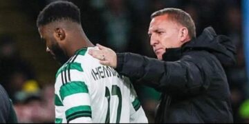 Celtic’s collapse hits Iheanacho hard as mentor Brendan Rodgers walks away