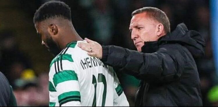 Celtic’s collapse hits Iheanacho hard as mentor Brendan Rodgers walks away