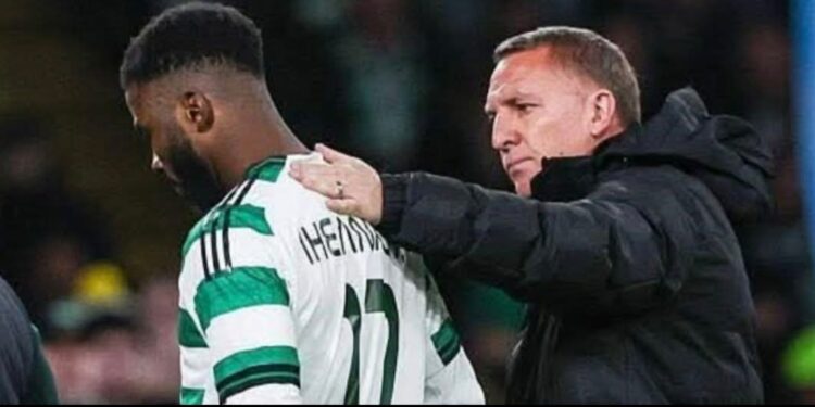 Celtic’s collapse hits Iheanacho hard as mentor Brendan Rodgers walks away