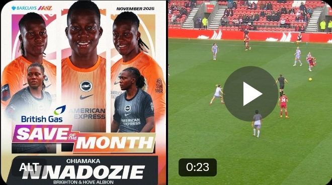 Brighton’s Nigerian import breaks through with first WSL Save of the Month win