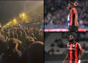 Moffi attacked by furious Nice fans after Lorient loss as Super Eagles star file complaint