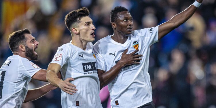 Super Eagles striker Umar Sadiq nets first La Liga goal in nine months to secure crucial win for Valencia