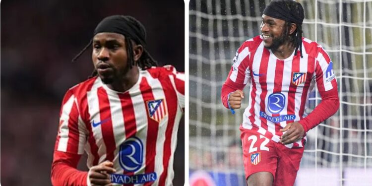 Nigeria’s Lookman matches Haaland’s record in Atletico thriller at Club Brugge