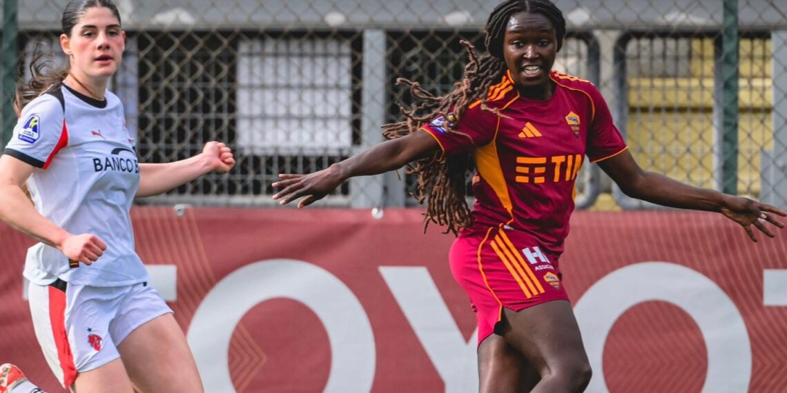 Super Falcons winger Rinsola Babajide shines as Roma edge AC Milan to tighten grip on Serie A summit