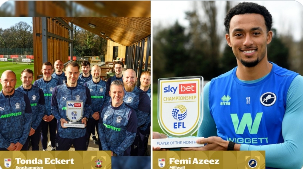 Nigeria winger shines at Millwall with Championship Player of the Month award