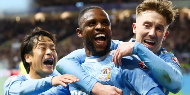 “He’s a top player” – Coventry star gushes over Super Eagles midfielder Frank Onyeka