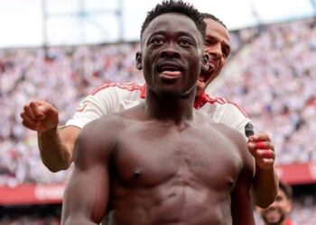 Akor Adams rescues Sevilla with injury-time winner to boost La Liga survival hopes