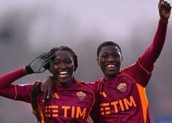 Champions! Nigerian duo Babajide and Oladipo celebrate Serie A glory with Roma