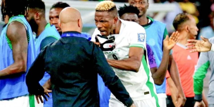 Victor Osimhen reacts after Eric Chelle remarks fuel transfer tumours