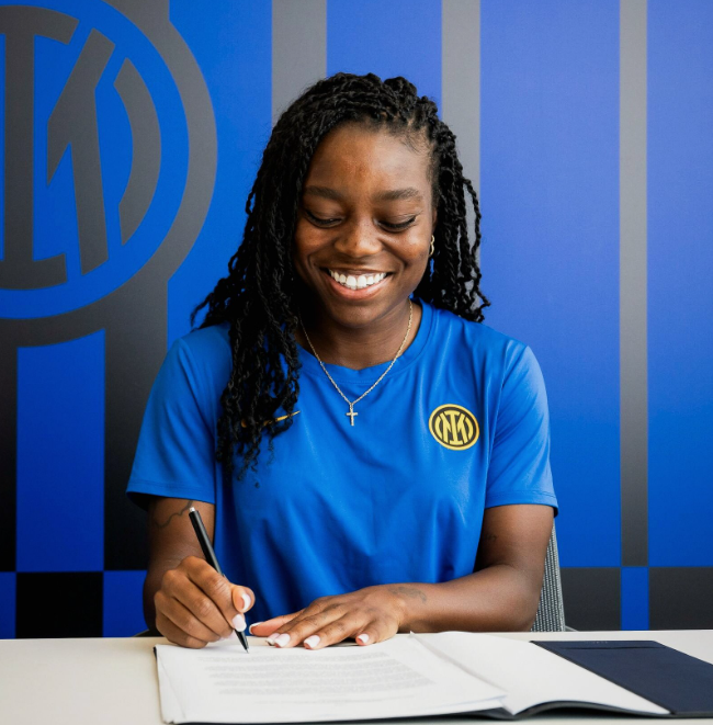 Transfer: 48-cap Super Falcons forward signs for Inter Milan women