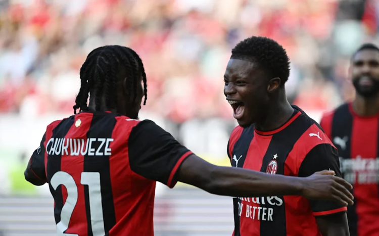 Nigeria’s Samuel Chukwueze shines in new role as Milan dispatch Man United in pre-season finale