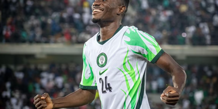 “What a moment” – Moses Usor reacts after scoring winning goal on Super Eagles debut