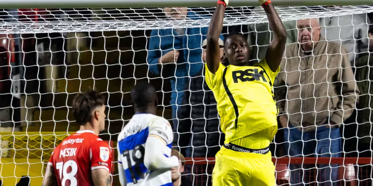 Super Eagles’ Arthur Okonkwo reacts after recording second clean-sheet in Charlton colours