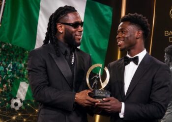 Ballon d’Or: Burna Boy’s wish meets Saka’s Nigerian connection on Kane’s big night