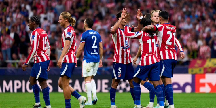 Super Eagles star Ademola Lookman reacts after helping Atleti rescue UCL point